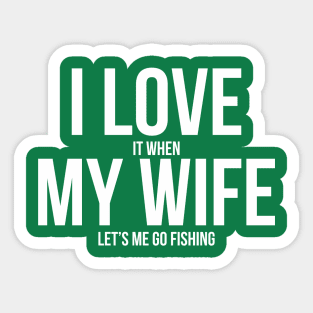 I Love My Wife Sticker